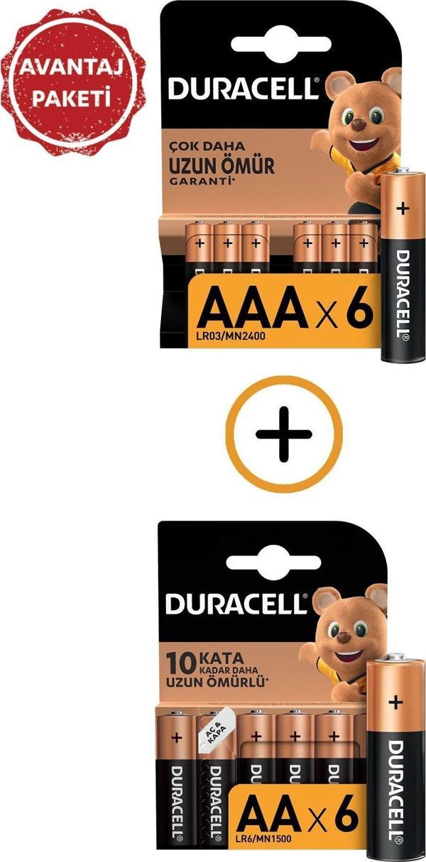 Duracell 6'Lı Alkalin Aa Ve Aaa Avantaj Paketi - Image 1