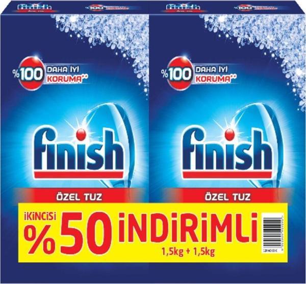 Finish Bulaşık Makinesi Deterjanı Makine Tuzu 2X1500 Gr - Image 1