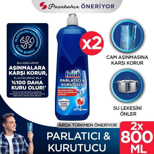 Finish Bulaşık Makinesi Parlatıcı & Kurutucu 800 Ml X 2 - Image 1