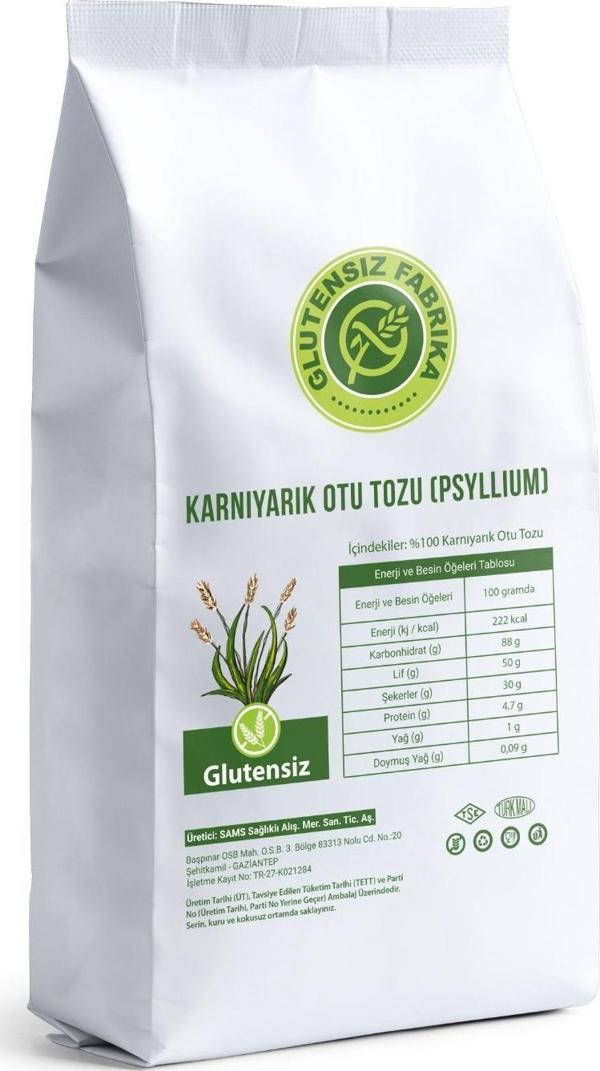 Glutensiz Karnıyarık Otu Tozu (Psyllium) 300  gr - Image 1