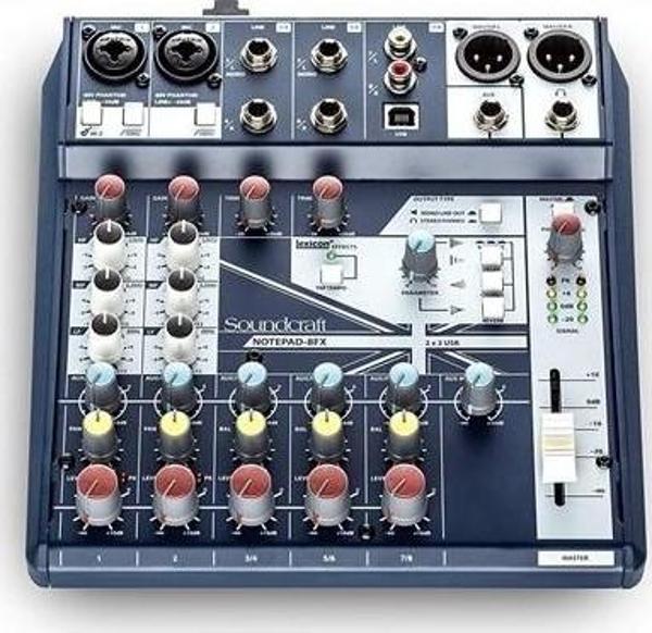 Soundcraft Notepad 8Fx Deck Mixer - Image 1