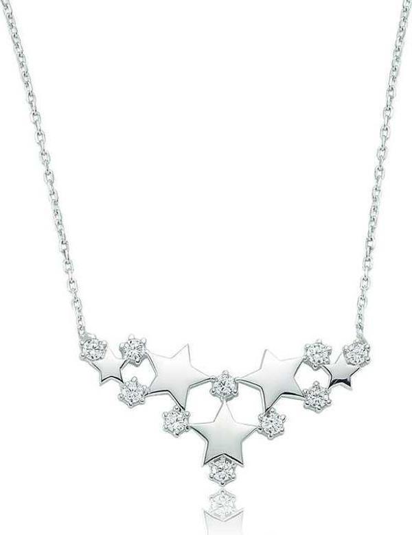 925 Ayar Gümüş Yıldız Kadın Gümüş Kolye - Image 1