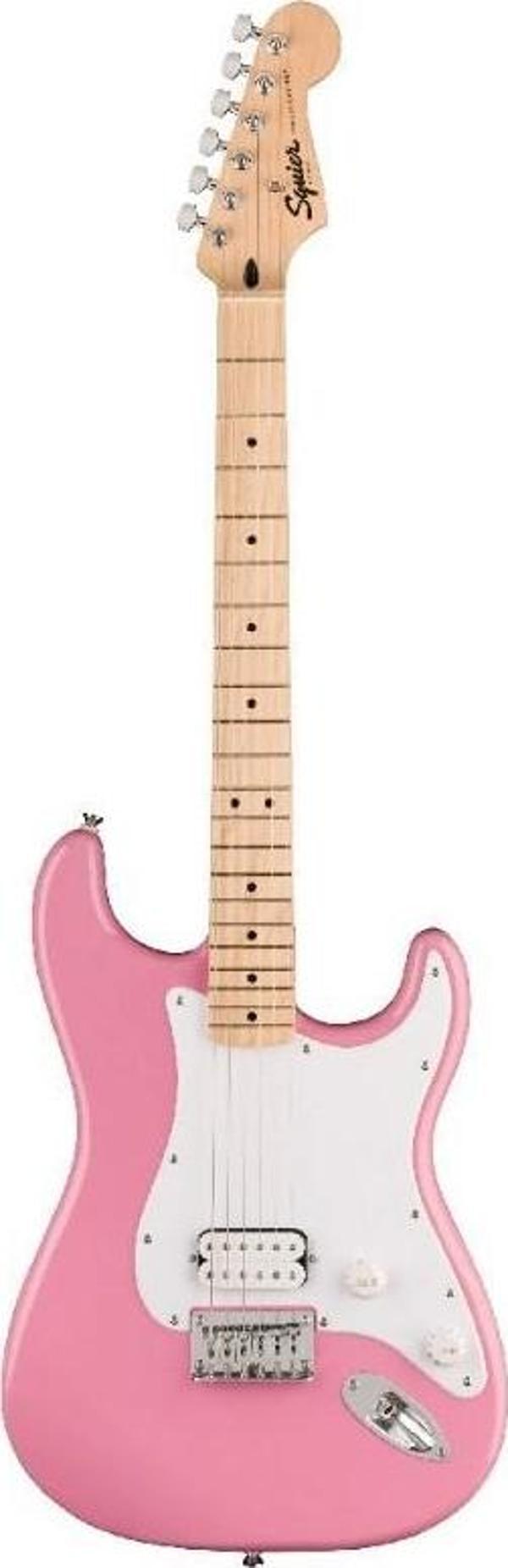 Squier Sonic Stratocaster Hard Tail H Akçaağaç Klavye WPG Flash Pink Elektro Gitar - Image 1