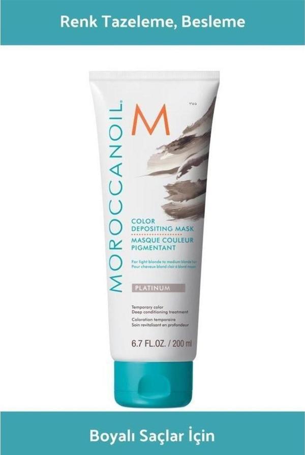 Moroccanoil Depositing Platinum Renk Tazeleyeci Bakım Maskesi 200 ml - Image 1