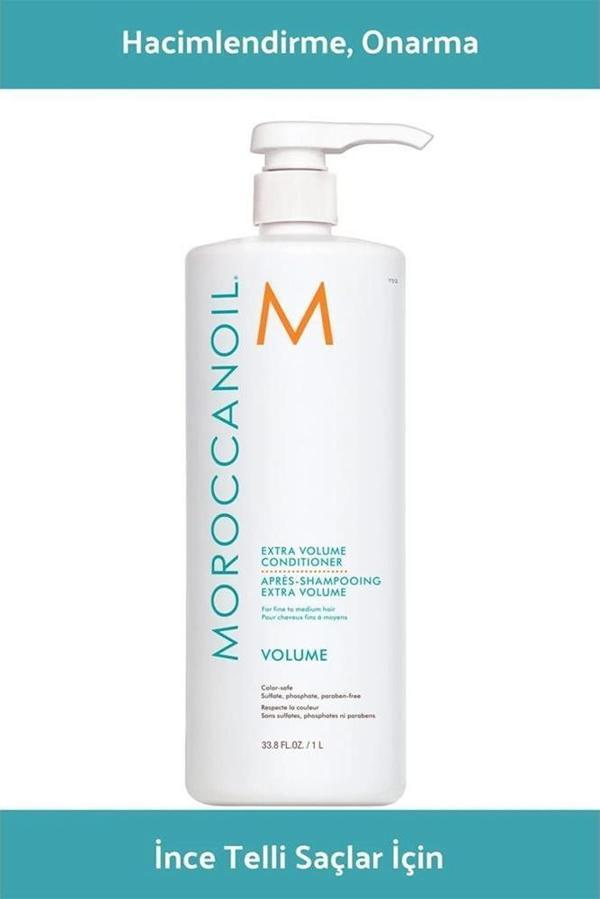 Moroccanoil Extra Volume İnce Telli ve Cansız Saçlar için Hacim Veren Saç Kremi 1000 ml - Image 1