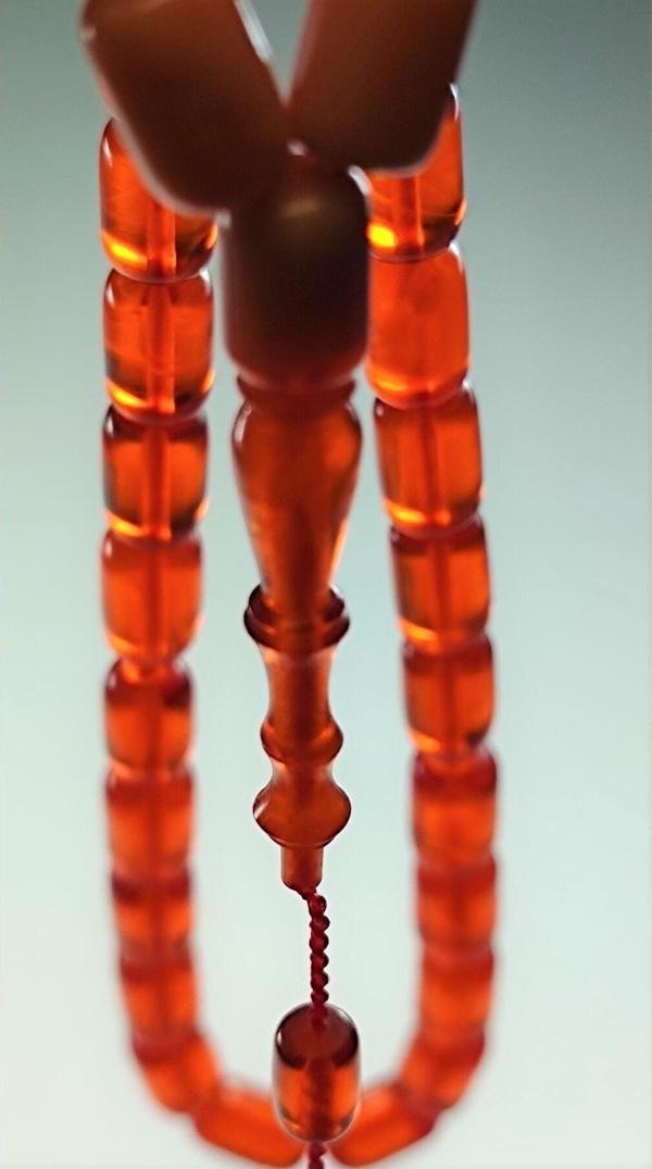 Mehmet Sancaktar Usta Işi Imzalı Sertifikalı Sıkma Kehribar - Image 1