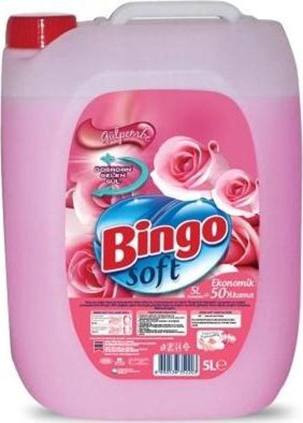 Bingo Soft Yumuşatıcı 5 Lt. Gülpembe - Image 1