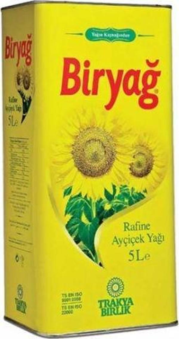 Biryağ Ayçiçek Yağı Teneke 5 Lt. (6'lı) - Image 1
