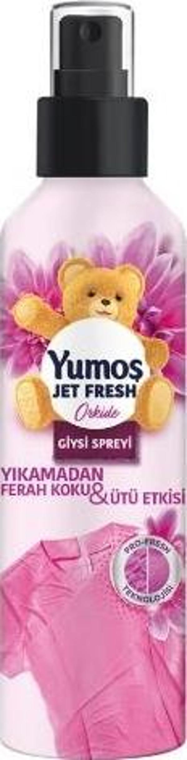 Yumoş Jet Fresh Giysi Spreyi 200 ml. Orkide - Image 1