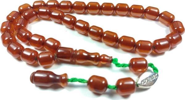 Şükrü Baba Usta Işi Imzalı Mühürlü Sıkma Kehribar Sertifikalı 3761 - Image 1