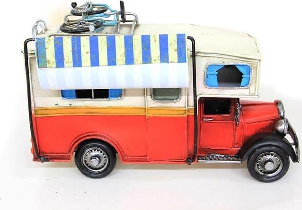 Dekoratif Metal Karavan Tenteli Vintage Biblo Ev Ofis Hediyelik - Image 1