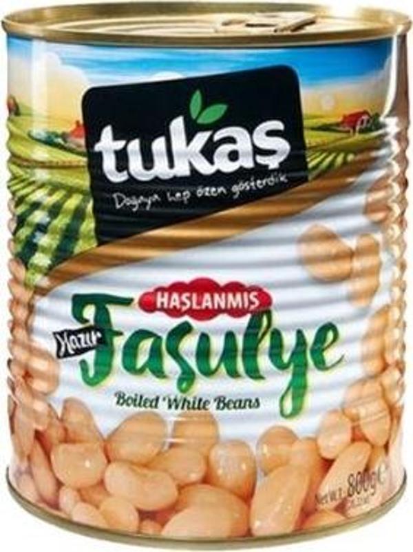 Tukaş Haşlanmış Fasulye 800 Gr. (4'lü) - Image 1