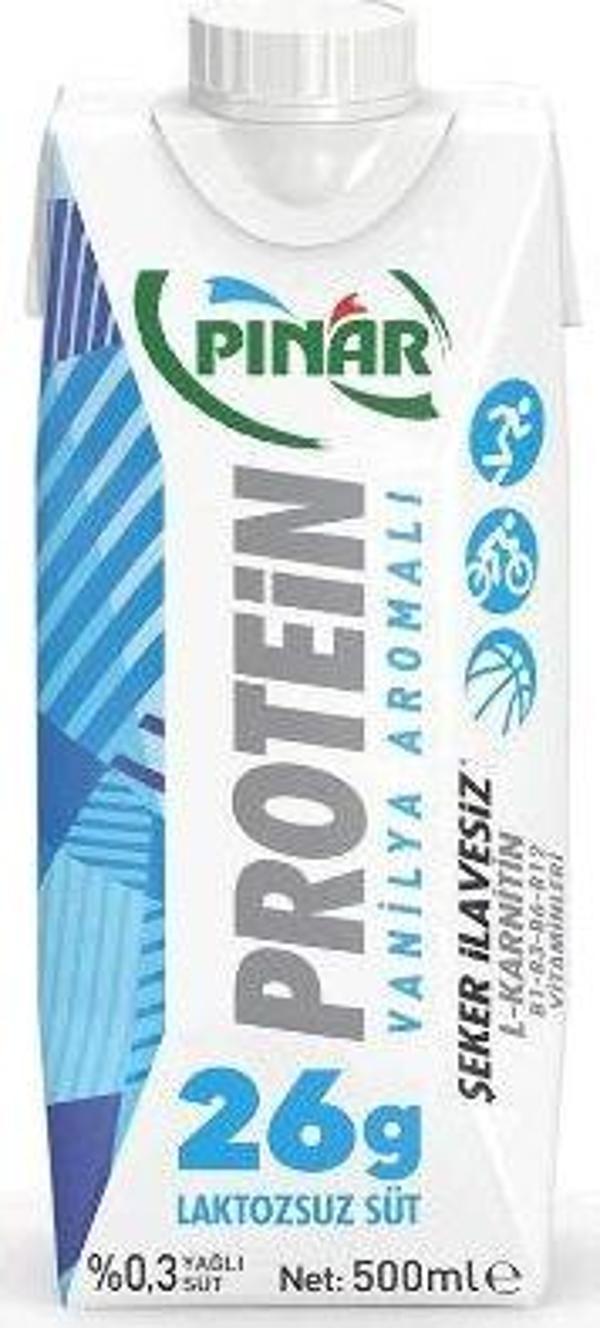 Pınar Protein Vanilyalı Süt 500 ml. (4'lü) - Image 1