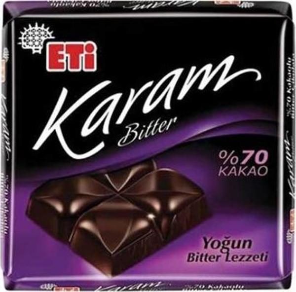 Eti Karam %70 Kakaolu Kare Çikolata 60 Gr. - Image 1