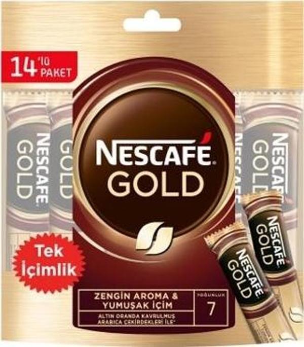 Nescafe Gold Poşet Kahve 14x2 Gr. - Image 1