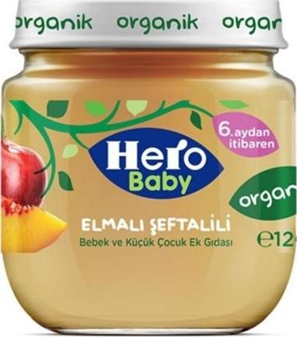 Hero Baby Organik Elma-Şeftali 120 Gr. - Image 1