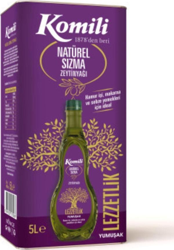 Komili Ege Lezzetlik Yumuşak Natürel Sızma Zeytinyağı 5 lt - Image 1