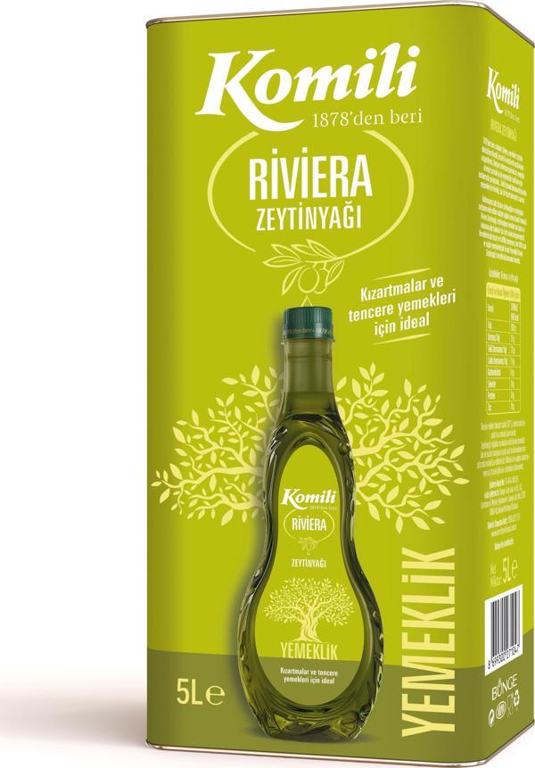 Komili Riviera Zeytinyağı 5 Lt Teneke - Image 1