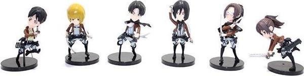 Silikon Anime Figür 6’lı Set Dekoratif Hediyelik - Image 1