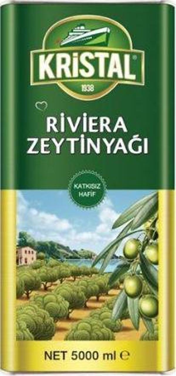 Kristal Riviera Zeytinyağı 5 Lt. Teneke (4'lü) - Image 1