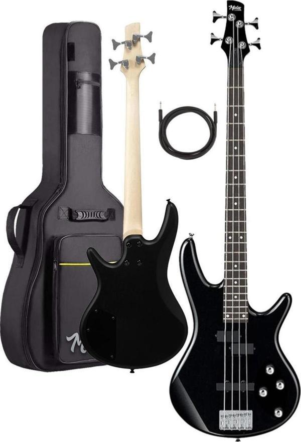 Midex MBG-400BK Üst Segment Profesyonel Bas Gitar 4 Telli (Softcase Gigbag ve kablo Dahil) - Image 1