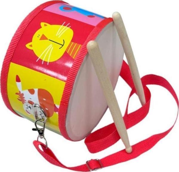 Midex Orf-TF-14RD Örf Aletleri Askılı Kırmızı Çocuk Davulu - Image 1
