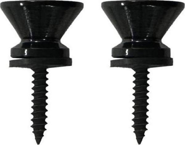 Midex PM1-2X Black Metal Kaliteli Gitar Askı Pimi Omuz Askısı Takmak İçin Vida Pim (2 Adet) - Image 1