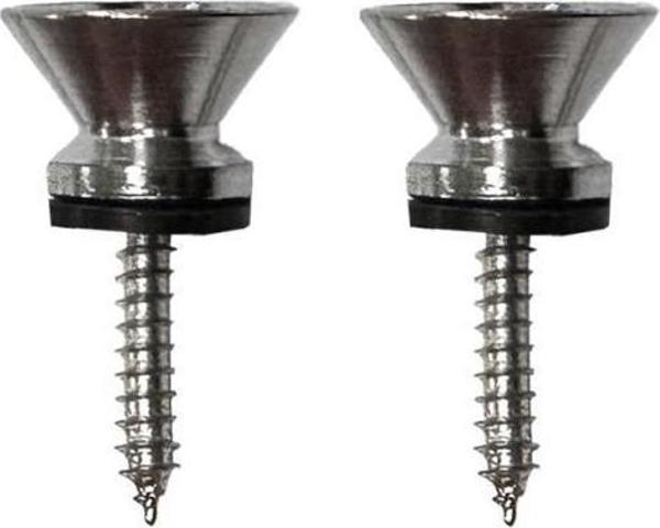Midex PM1-2X Silver Metal Kaliteli Gitar Askı Pimi Omuz Askısı Takmak İçin Vida Pim (2 Adet) - Image 1