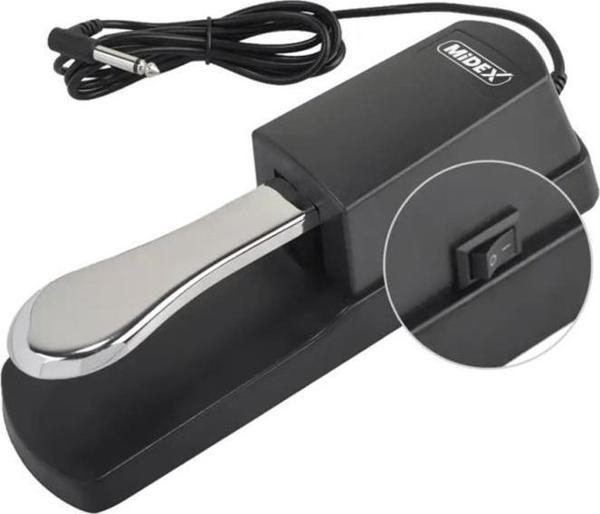 Midex PP-05 Sustain Pedalı (6.35mm Sustain Çıkışı Olan Tüm Ürünlerle Uyumlu) - Image 1