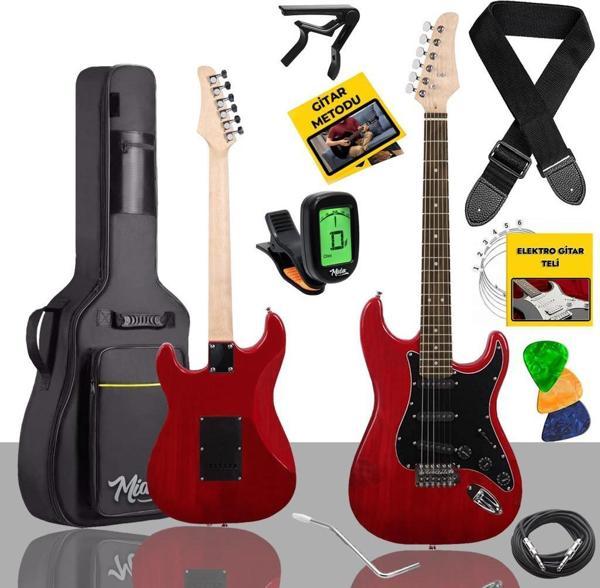 Midex RPH-30RD RED Profesyonel Elektro Gitar (Çanta Askı Capo Tuner Pena Kablo Yedek Tel) - Image 1