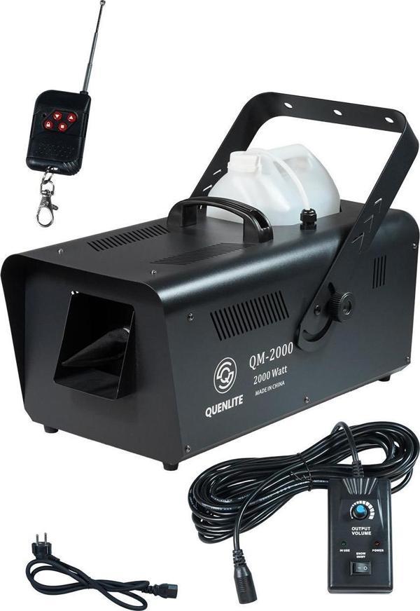 Quenlite QM-2000 DMX512 Kar Makinesı 2000 Watt Uzaktan Kumandalı - Image 1