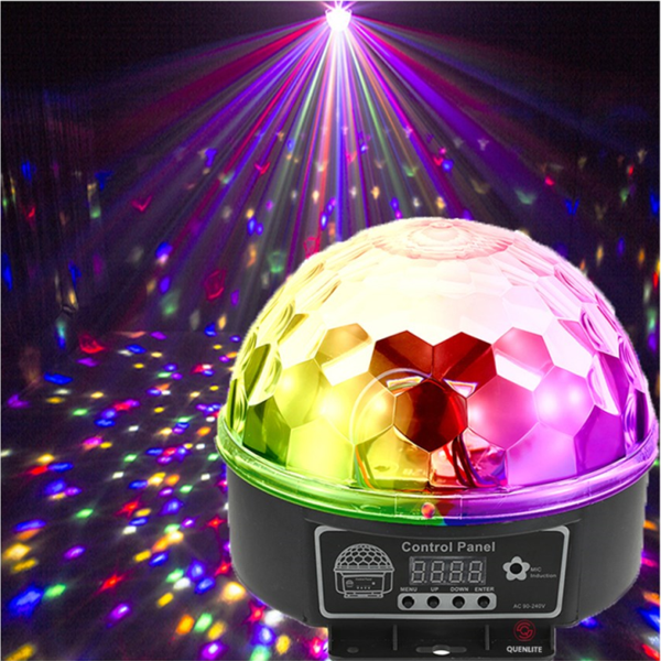 Quenlite QX-61 RGBW DMX512 Sahne Küre Led Işık Sistemi 6x1W Disko Işığı - Image 1