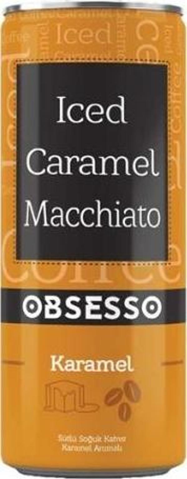 Obsesso Soğuk Kahve Caramel Macchıato Teneke 250 ML (6'lı) - Image 1
