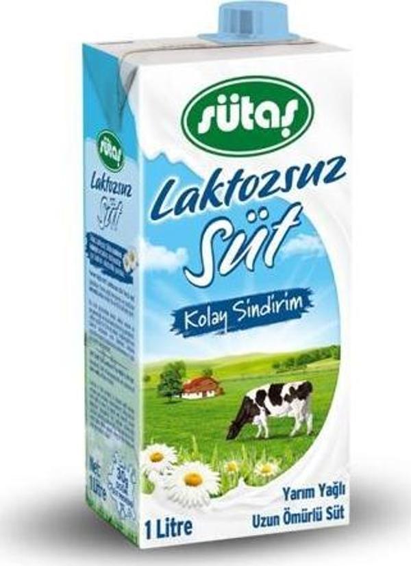 Sütaş Süt Laktozsuz 1 Lt. - Image 1