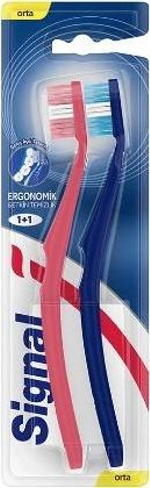 Signal Diş Fırçası Ergonomik 1+1 - Image 1