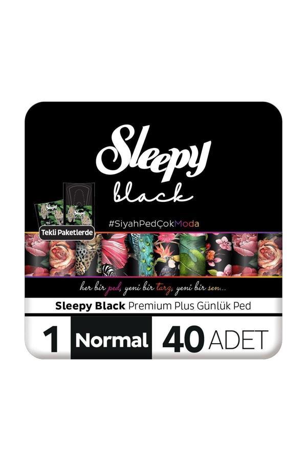Sleepy Black Premium Plus Günlük Ped Normal 40 Adet Ped   - Image 1