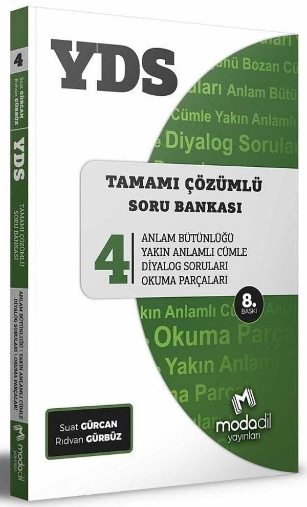 Modadil YDS Soru Bankası-4 Anlam Bütünlüğü Çözümlü 8. Baskı Modadil Yayınları - Modadil Yayınları - Image 1