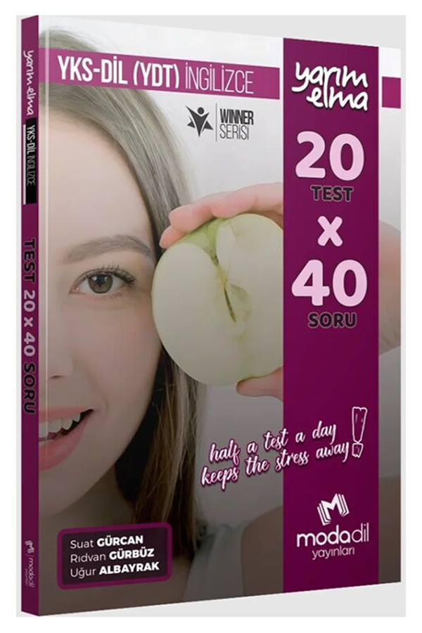YKS DİL YDT İngilizce Yarım Elma 20 x 40 Mini Test Modadil Yayınları - Modadil Yayınları - Image 1