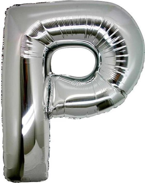 Parti Aksesuar P Harf Folyo Balon Gümüş Renk  40 inç - Image 1