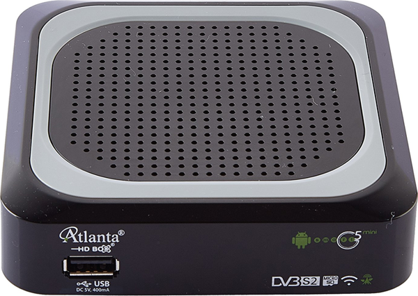 Atlanta Smart G5 Mini Android Uydu Alıcı (Çift Kumanda + 1 Yıl Marav2 VOD Hediye) - Image 1