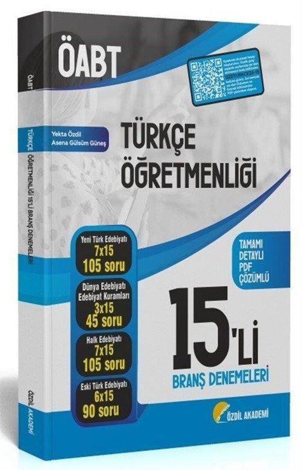 ÖABT Türkçe Öğretmenliği 15'li Branş Denemeleri Çözümlü - Özdil Akademi - Image 1