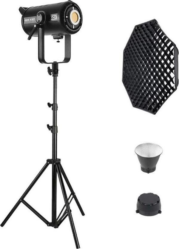 GDX EXC-220C-II Full Set (Gridli 95cm Octagon + 260 cm Kalın Işık Ayağı) - Image 1