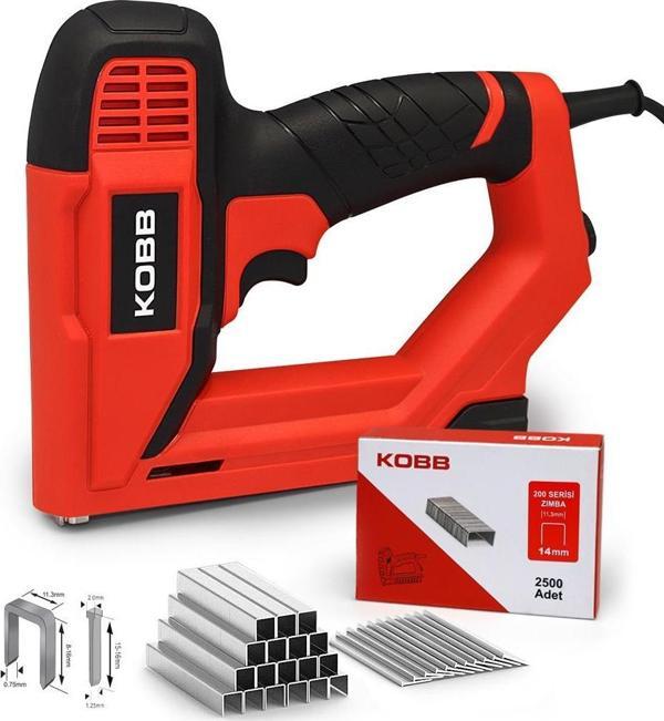KOBB KBZ200B 8-16mm Zımba ve 15-16mm Profesyonel Çivi Çakma Makinesi + 3000 adet Yedek Zımba ve Çivi - Image 1