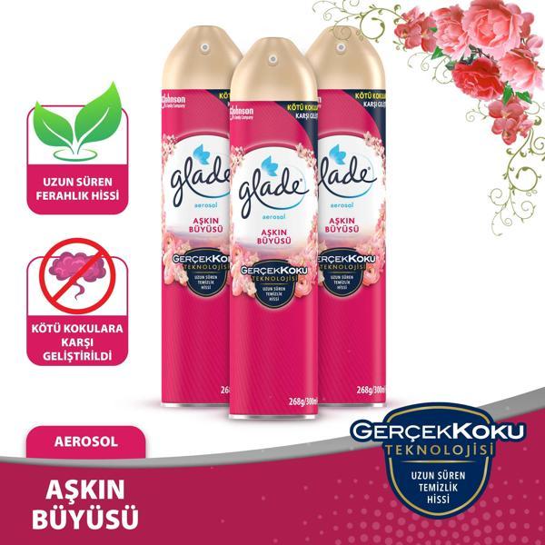 Aerosol Oda Kokusu Aşkın Büyüsü 3 'lü Set - Image 1