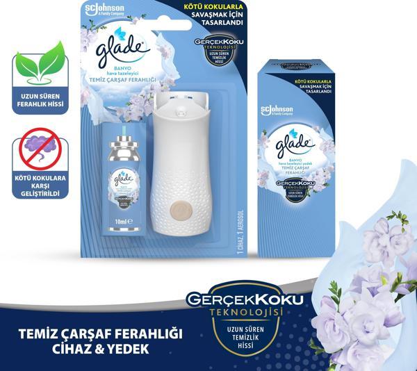 Banyo Cihaz + 2'li Yedek Temiz Çarşaf Ferahlığı Oda Kokusu - Image 1