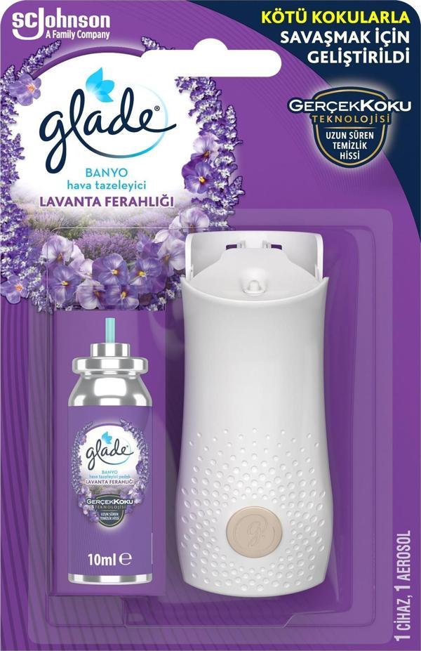 Banyo Hava Tazeleyici Cihaz ve Yedek Lavanta Ferahlığı, 10 ml - Image 1