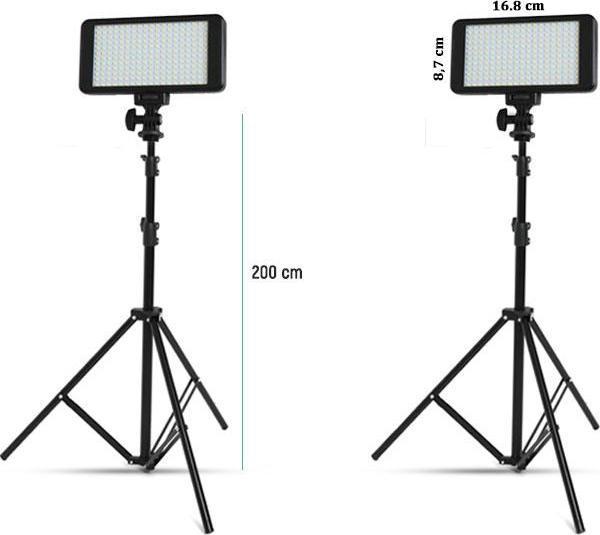 Gdx Pro Led 228AS Bataryalı 2'li Sürekli Led Işık Seti - Image 1