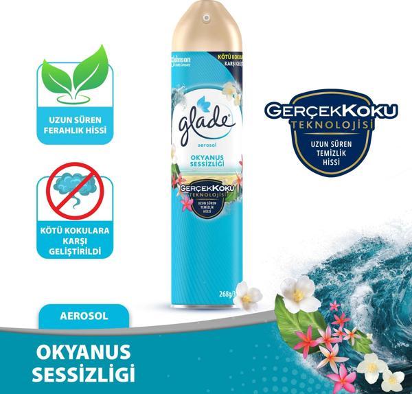 Hava Tazeleyici Aerosol, Oda Kokusu, Okyanus Sessizliği, 300ml - Image 1