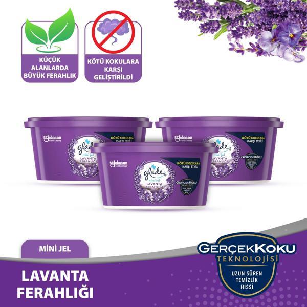 Mini Jel Oda Kokusu Lavanta 3 'lü Set - Image 1