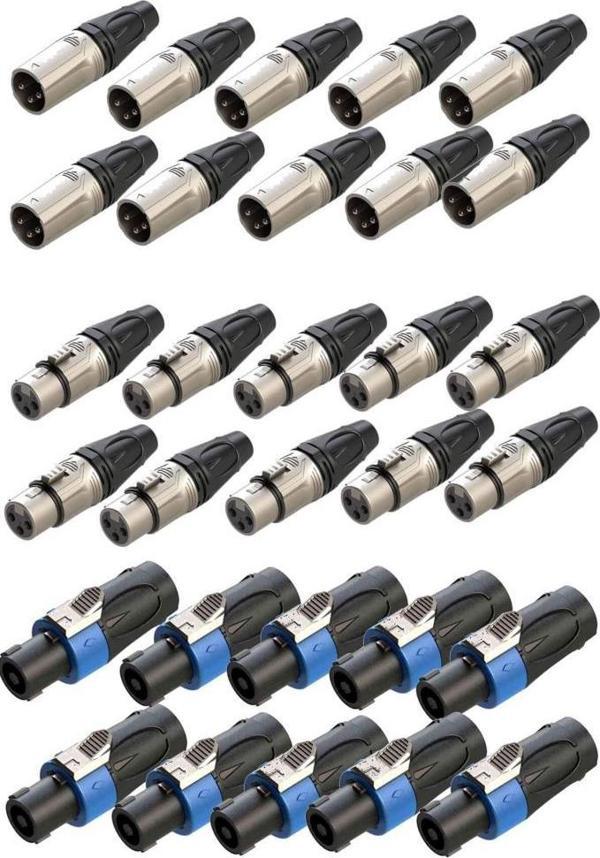 Lastvoice Connection Paket-3 Jak XLR Speakon Konnektör Paketi - Image 1